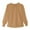 Brown, variant on Girls Shirt Flocked Mesh Ruffle Blouse Long Sleeve Shirt With Elastic Cuffs Elegant Stand Collar Tops For Toddler Popular Tee Size 6 Years-7 Years Brown