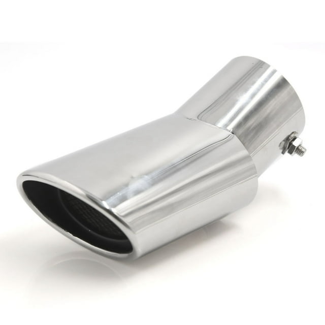 Unique Bargains Embout d'Échappement en Acier Inoxydable 75mm Coupe Inclinée pour Voiture