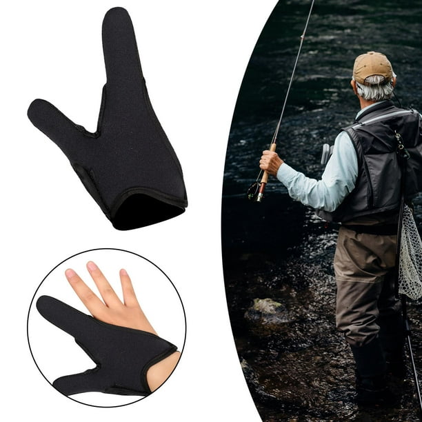 Luzkey Professional Fishing Gloves Casting Tall Finger For Red Red