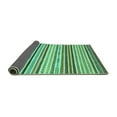 thumbnail image 2 of Ahgly Company Indoor Square Abstract Turquoise Blue Modern Area Rugs, 3' Square, 2 of 4
