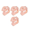thumbnail image 1 of 4 Pieces Tablecloth Clip Dining Tables Cloth Holders Clips Stainless Steel Table leaf rose gold, 1 of 8