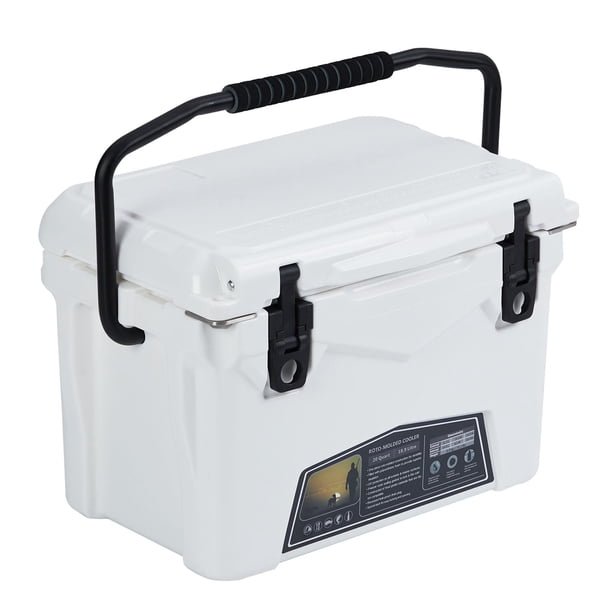 Yeshouse nevera portátil de camping resistente de 20 cuartos con ruedas, mantiene el hielo hasta 5 días, tapa con cierre, ideal para playa, picnic, camping o barbacoa
