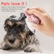 thumbnail image 5 of Cepillo de baño para perros y gatos, cepillo de silicona para el cuidado de cachorros, cepillo de masaje suave para limpieza de mascotas, dispensador de champú para masaje relajante (forma de pata ros, 5 of 5