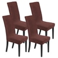 thumbnail image 1 of Juego de 4 Fundas de Silla Impermeables Uxcel, Fundas de Silla de Jacquard Elásticas para Comedor, Protectores Lavables [Café Oscuro], 1 of 1