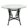thumbnail image 3 of Flash Furniture Princeton 42'' Round Glass Dining Table with Black Metal Frame, 3 of 3