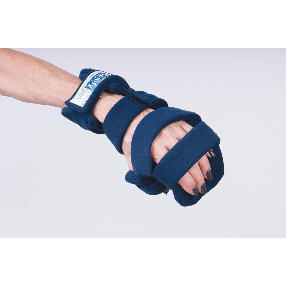 Comfy Splints Progressive Rest Hand w/ Five Straps (finger separator included), Adult Small, Left
