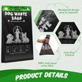 thumbnail image 4 of 20 Count 2000 Pcs Header Bag Bulk Cute Dog Pet Waste Bags Bulk Poop Leakproof Easy Single Pull for Poop Dog Waste Station Fit Hang Hole Dispenser Pet Home Outdoor, 4 of 4