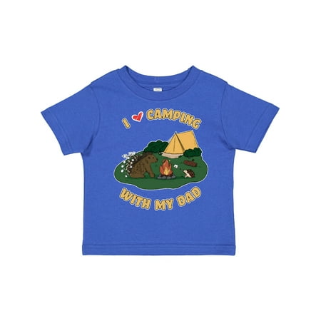 

Inktastic I Heart Camping with My Dad with Hedgehog and Porcupine Gift Toddler Boy or Toddler Girl T-Shirt