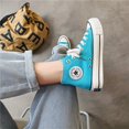 thumbnail image 1 of Zapatos De Lona De Alta Calidad Con Estampado De Estrellas Y Letras Para Mujeres, Cordones De Color Sólido, Zapatos Deportivos Versátiles Y Clásicos, 1 of 4