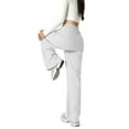 thumbnail image 7 of SonxaHe Big Girls Pants Drawstring High Waist Loose Wide Leg Athletic Sweatpants Children Comfort Streetwear Sports Pants White,Sized 15-16, 7 of 7