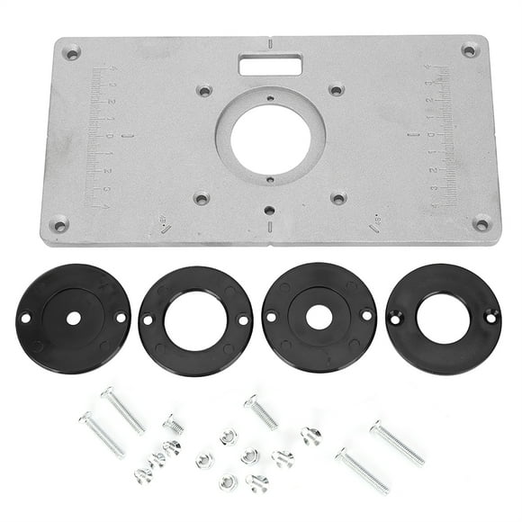 Router Table Plate, Woodworking Trimmer Plate, Multifunctional Router Table Insert Plate Aluminum Router Table Insert Plate For Woodworking Router Table