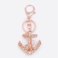 thumbnail image 4 of AYHU Rose Gold Tone Cute Anchor Bag Charm Keychain Car Key Chain with Key Rings for Women Girls Gifts, Small, 4 of 5
