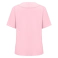 thumbnail image 5 of TODOZO Button Down Shirts for Women V Neck Collared Summer Beach Tops Summer Blouses for Women 2025 Loose Shirt Top Stand Solid Color Sleeve Collar Casual Women's Shirt Women's Shirt Pink Xxl, 5 of 8