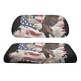 thumbnail image 2 of Pzuqiu Vintage American Flag Bald Eagle Golf Cart Seat Covers Set - 2-Piece Stretch-Fit Protector, Breathable & Washable, Compatible with EZGO, Club Car & Yamaha, 2 of 9