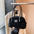 thumbnail image 2 of Bolso Boston popular de este año para mujer con bolso de axila de gran capacidad 2025 nuevo estilo retro esmerilado para damas con una sola almohada de hombro, 2 of 5