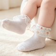 thumbnail image 6 of Miaouyo Ankle Socks for Little Girls Lace Ruffle Cuff Breathable Princess Socks, 6 of 7