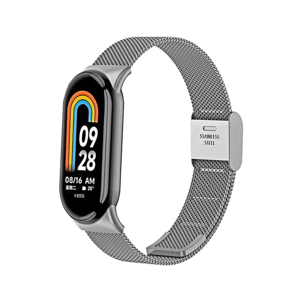 Correa Acero Para Xiaomi Mi Band 8/9/10 + Hebilla + Mica