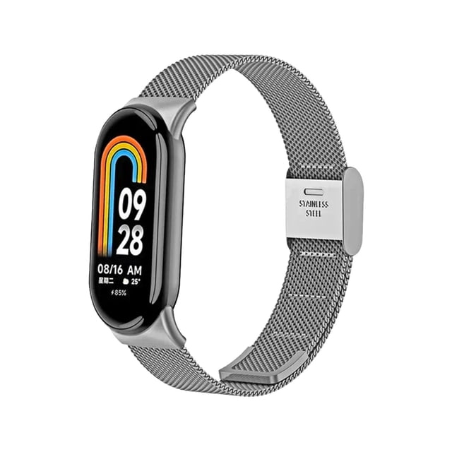 Correa Acero Para Xiaomi Mi Band 8/9/10 + Hebilla + Mica