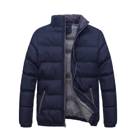 U2wear Men's Casual Puffer Jacket, Long Sleeve, Bomber Jacket