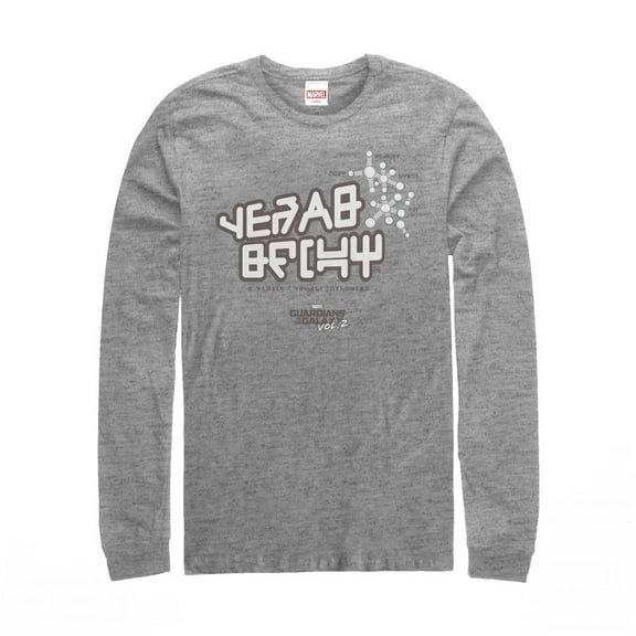 Men's Marvel Guardians of the Galaxy Vol. 2 Star-Lord Tee Long Sleeve Shirt Athletic Heather X Large