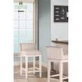 thumbnail image 2 of Bowery Hill Contemporary Non Swivel Counter Height Stool in White (Set of 2), 2 of 9