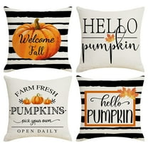 4Pcs Fall Pillows Autumn Farmhouse Fall Outdoor Thanksgiving Decorative Fall Throw Pillow Covers Fall Decorations For Home Fall Decor Pillow Covers