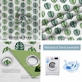 thumbnail image 2 of Tropical Leaves Blackout Curtains for Bedroom, Green Monstera Palm Leaf Trees Botanical Thermal Insulated Kitchen Drapes with Grommets, Light Blocking Window Treatment, 2 Panels 52" x 84", 2 of 7