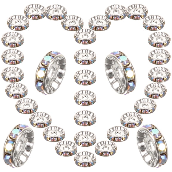 LOLIPPYY 100 Pieces Zinc Alloy Spacer Beads for Jewelry Making Crafts Bracelets Accessories