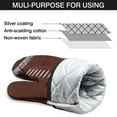 thumbnail image 7 of Cute Oven Mitts,Brown Silver Football Pattern Oven Mitt 2-Pack Set,Kitchen Gloves for Oven,Heat Resistant Oven Mitts 7.7"x12", 7 of 7