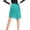 Lake Blue, variant on Joernso Latin Dance Tassel Skirt Elegant High Waist Solid Color Mini Skirt Dance Training Performance Clothes