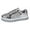 Silver_001, variant on YOUSNH Women's Leather Platform Casual Shoes Bright Top Fashion Low Top Lace up Sneakers Women Sneakers Gold_001 8.5