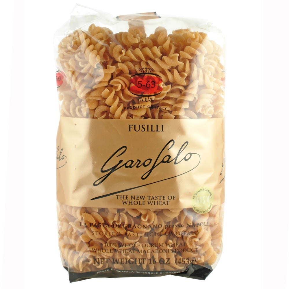Italian Whole Wheat Fusilli Pasta