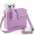 thumbnail image 7 of Aorsher Outdoor Portable Handbag with Water Bottle Holder,  Crossbody Water Cup Storage Bag, Leather Tumbler Bag with Water Bottle Pocket Compatible for Stanley Thermos, 7 of 7