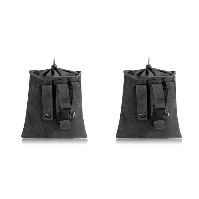 Bearachild Bolsa de forraje para jardín, pequeña cintura de lona plegable, bolsa impermeable para recoger frutas, bolsa organizadora de Negro 2piezas