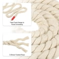 thumbnail image 3 of Unique Bargains Natural Twisted Cotton Rope 1 Inch x 20 Feet 3 Strand Tug of War Rope with Sealing Tape Beige, 3 of 5
