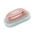 thumbnail image 3 of opvise Bathtub Wall Sponge Brush Strong Scouring Plastic Handle Washing Cleaning Tool Pink, 3 of 8