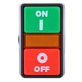 thumbnail image 3 of Two Switch Circuits Red Green Buttons, Clear Structure Textured Button Switch with LED Light On Off Momentary Button, Versatile Button Switch for Multiple Applications, 3 of 7
