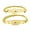 Gold-color, variant on Ins 2 Pcs Couple Bracelets Novelty Lock for Key Bangle Bracelet Lover Heart Brac