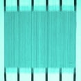 thumbnail image 1 of Ahgly Company Machine Washable Indoor Square Abstract Turquoise Blue Contemporary Area Rugs, 7' Square, 1 of 4