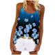 thumbnail image 2 of Puntoco Camisetas sin mangas ajustadas para mujer, blusas casuales de moda para mujer, camisetas holgadas estampadas, camisolas de cuello redondo, 2 of 5