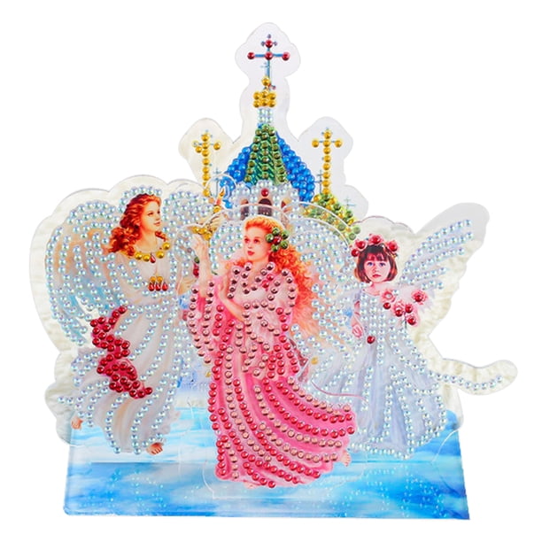 Decoraciones Escritorio Acrílico Iglesia Ángel para Adultos Principiantes