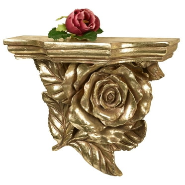 Rose Wall Shelf Gold