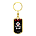 thumbnail image 4 of Mudi Stainless Steel or 18k Gold Premium Swivel Dog Tag Keychain, 4 of 16