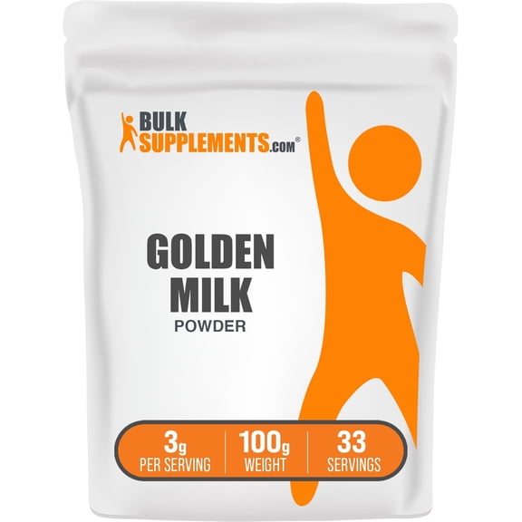 BulkSupplements Golden Milk Powder - 3g per Serving - 100 Grams (3.5 oz) - 33 Servings