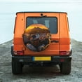 thumbnail image 6 of Naloa Lizard With Sunglasses Sunset PVC Leather Spare Tire Wheel Cover Spare Tire Cover, for Car Truck SUV Camper Trailer Universal Fit(14-17in)-16 inch, 6 of 6