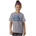 thumbnail image 4 of US Air Force My Dad Defending Freedom Crewneck T Shirts Boy Girl Teen Brisco Brands M, 4 of 6