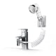 thumbnail image 1 of Juego de cabezal de ducha para lavabo, ducha de mano para baño, ducha de mano para lavabo, Manguera telescópica de 2 m, perfecta para lavar el cabello o limpiar el fregadero (blanca), 1 of 5