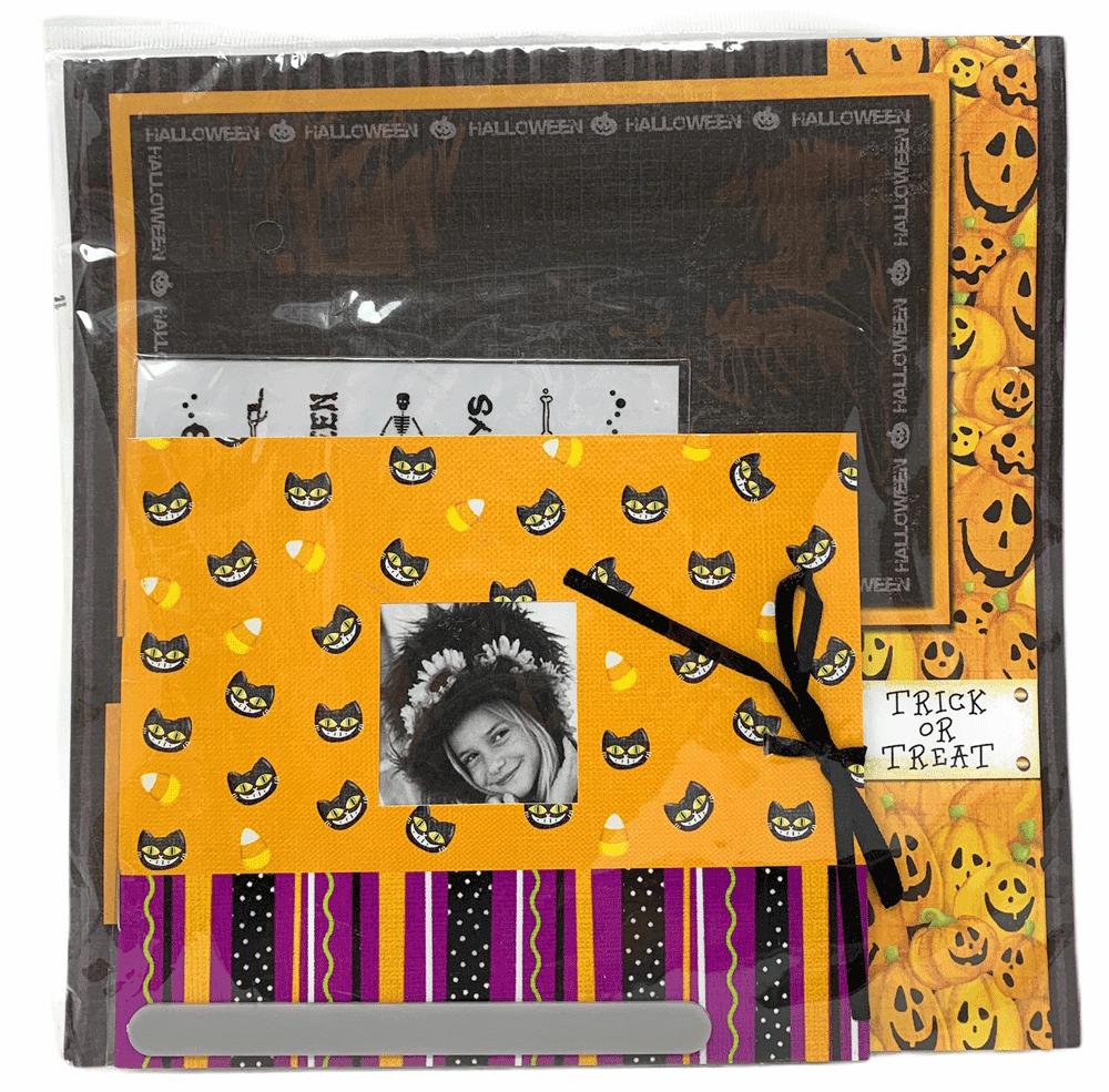  Boston Novelties 8 x 8 Scrapbook Kit with Mini Scrapbook Album  (Halloween Style 3)