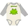 thumbnail image 3 of Inktastic Kisses? Cute Frog Boys or Girls Long Sleeve Baby Bodysuit, 3 of 5