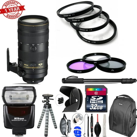 Nikon AF-S 70-200mm f/2.8E || Nikon SB-700 AF Speedlight & More - 32GB Kit